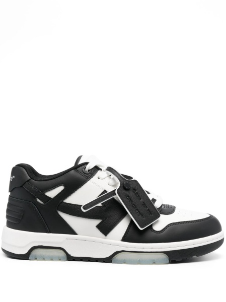 Sneakers Off-White Out of Office albi din piele si poliester reciclat