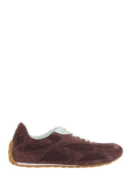 Sneakers 'Orbit Flash' Bordeaux Low Top Sneakers with Rubber Sole and Logo Patch on the Tongue in Suede for Men