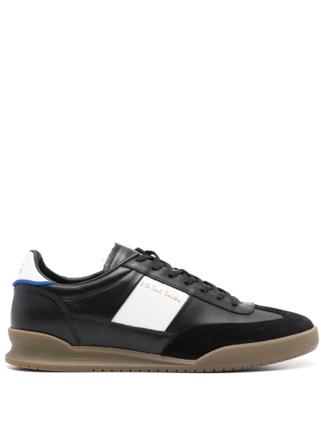 Sneakers Paul Smith negri din piele si piele intoarsa