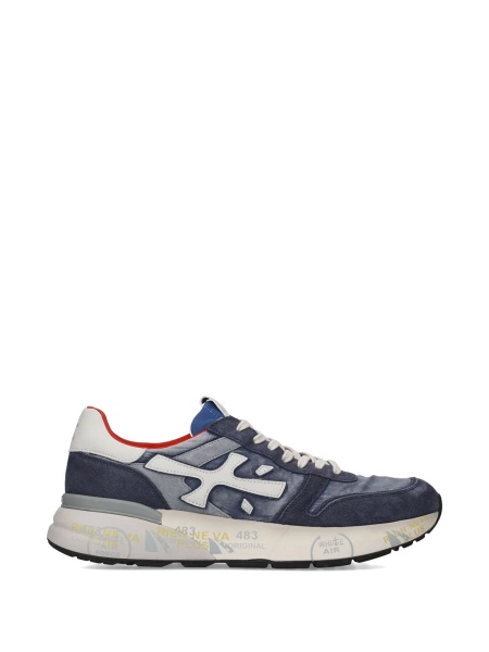 Sneakers Premiata albastri din piele si poliamida