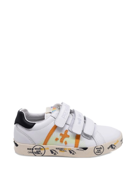 Sneakers Premiata albi din piele