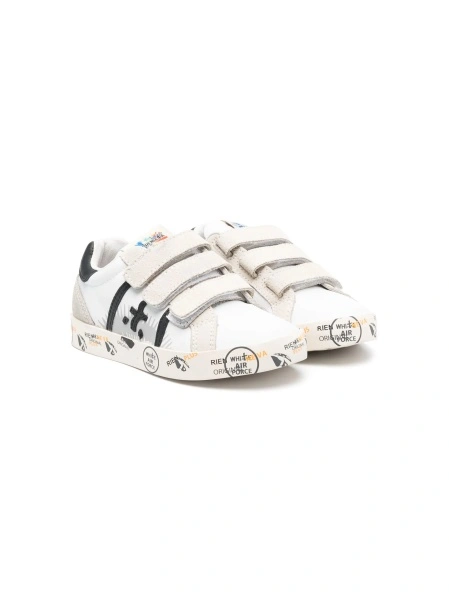 Sneakers Premiata albi din piele