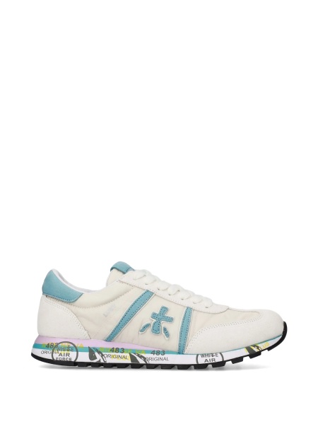Sneakers Premiata neutri din nylon si piele