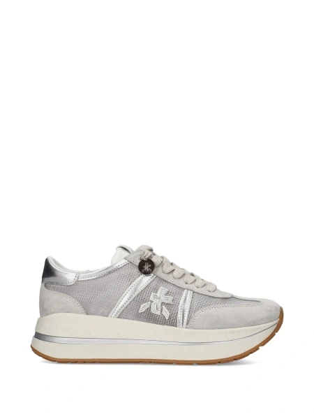 Sneakers Premiata neutri din poliuretan si poliamida