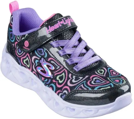 Sneakers S-Lights Heart Lights-Boogie Love Black/Multi