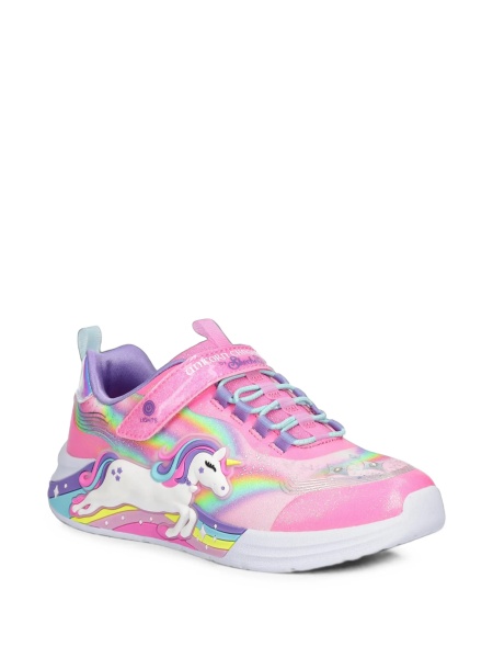 Sneakers SKECHERS roz din material textil si poliuretan