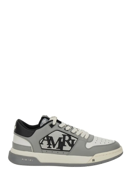 Sneakers Sneaker 'Classic Low' with Maxi Logo on the Side and Logo Patch on the Tongue in Gray Leather Men