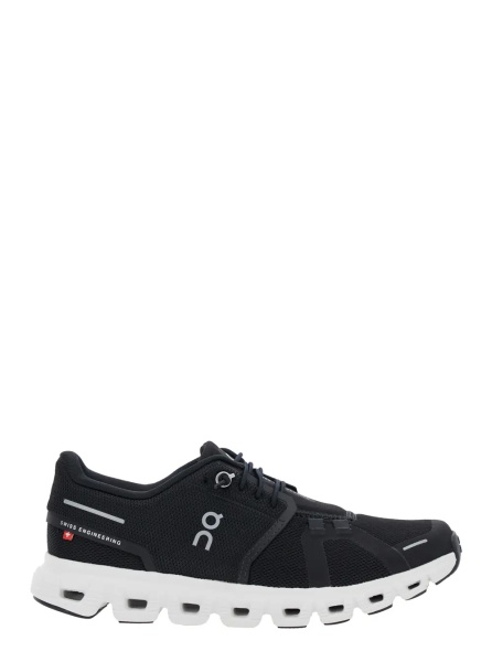 Sneakers Sneaker 'Cloud 6' Low Top with Mesh Inserts and Logo on the Side in Black Tech Fabric for Women