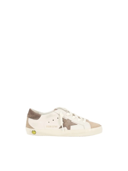 Sneakers SNEAKERS SUPER STAR LEATHER UPPER SUEDE STAR TOE TONGUE SPUR AND HEEL MILK/DARK GREY/BEIGE