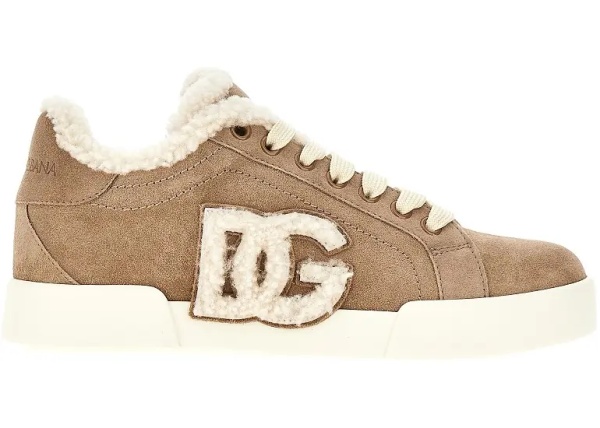 Sneakers Suede and shearling 'Portofino' sneakers