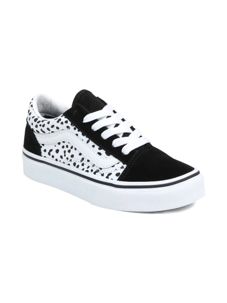 Sneakers Vans negri din piele intoarsa si material textil