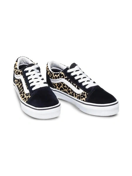 Sneakers Vans negri din piele