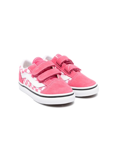 Sneakers Vans roz din piele si material textil