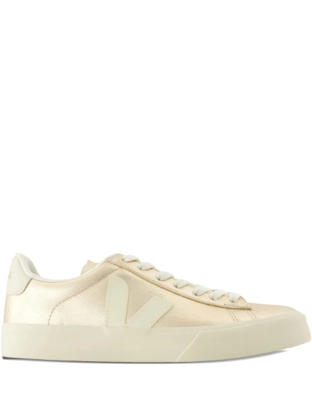 Sneakers VEJA aurii din piele