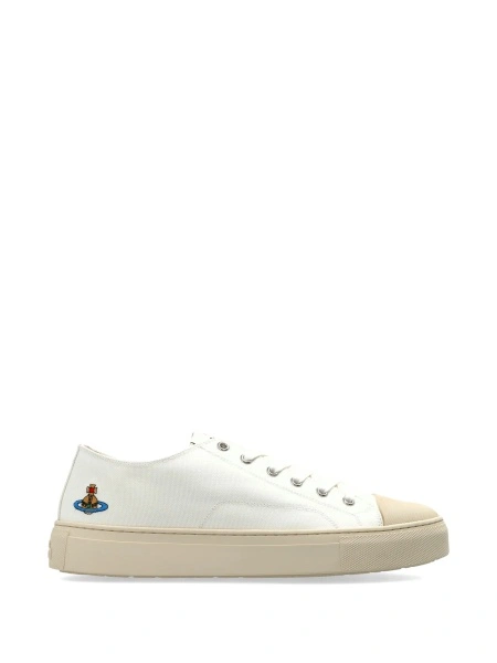Sneakers Vivienne Westwood albi din bumbac