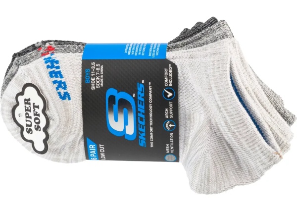 Sosete 6pk Boys No Terry Socks