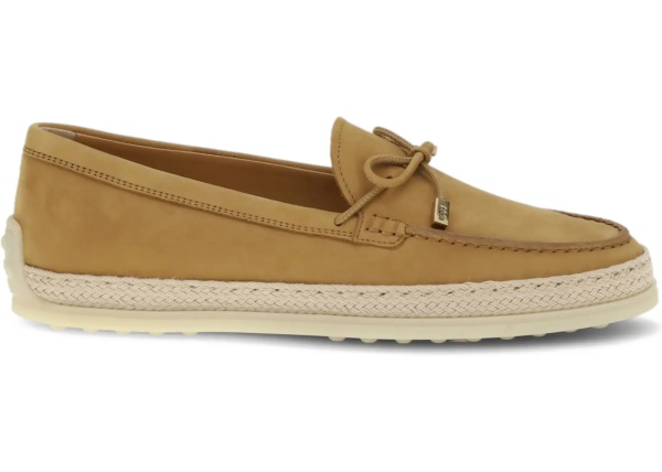 Suede and raffia Loafers