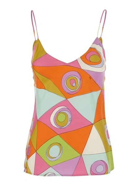 Topuri Top characterized by a lively and refined design in Tech Fabric multicolor for women