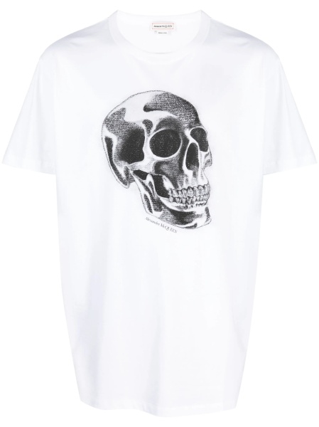 Tricou Alexander McQueen alb