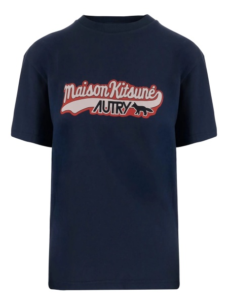 Tricou Autry X Maison Kitsune albastru