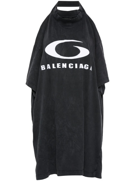 Tricou Balenciaga Icon Print T-shirt Dress