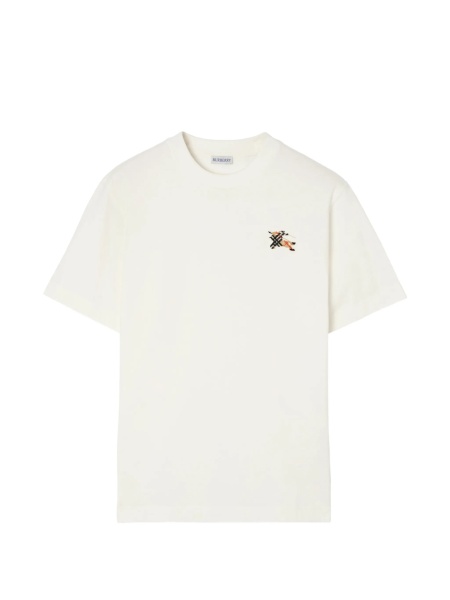 Tricou Burberry alb din bumbac