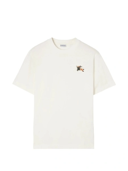 Tricou Burberry alb din bumbac