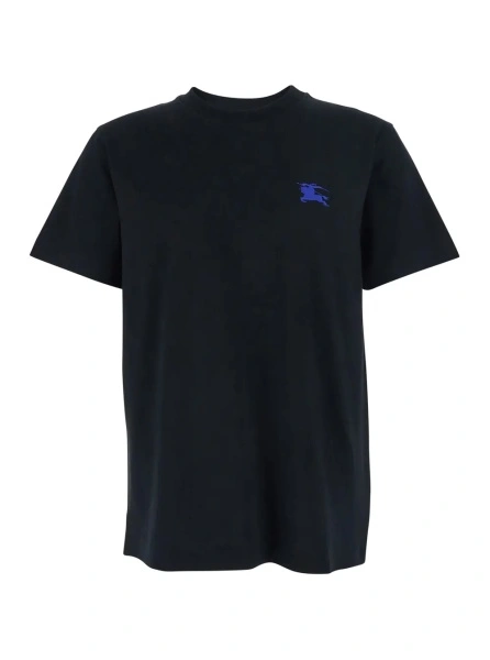 Tricou Burberry negru din bumbac