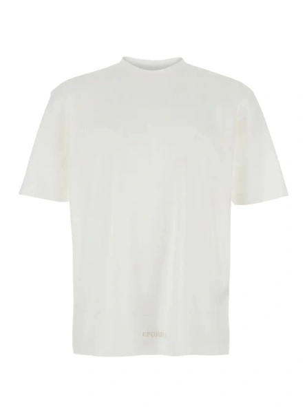 Tricou C.P. Company alb din bumbac
