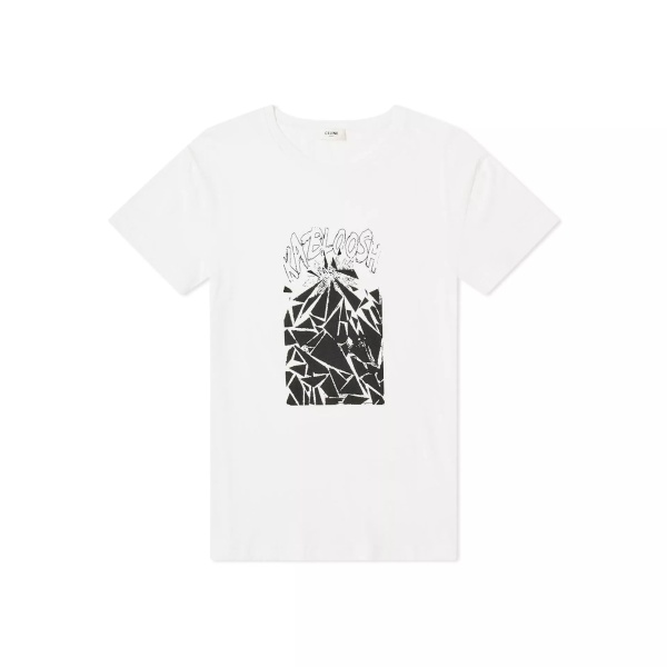 Tricou Celine Printed Cotton T-Shirt