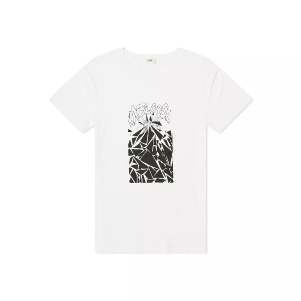 Tricou Celine Printed Cotton T-Shirt
