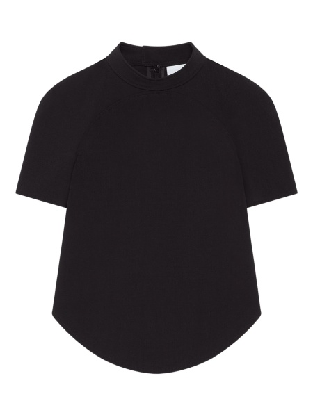 Tricou COURRÈGES negru din lana si polyester
