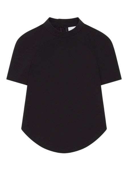 Tricou COURRÈGES negru din lana si polyester