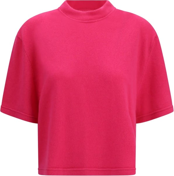Tricou Cropped T-Shirt with round neckline