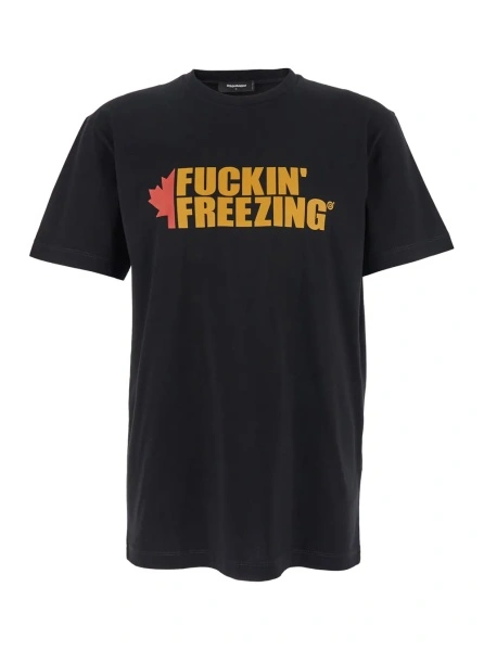 Tricou DSQUARED2 negru din bumbac