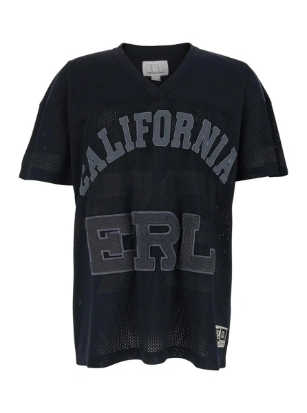Tricou ERL negru din bumbac
