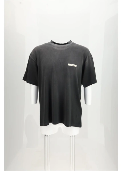 Tricou Faded-effect crewneck T-shirt