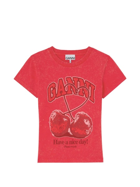 Tricou Ganni rosu