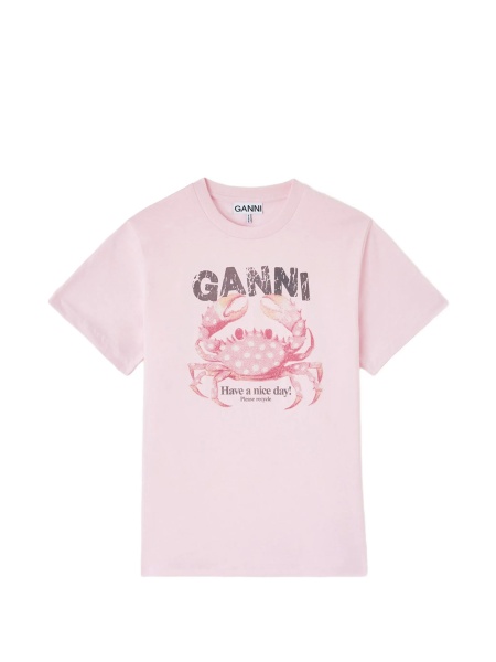 Tricou Ganni roz