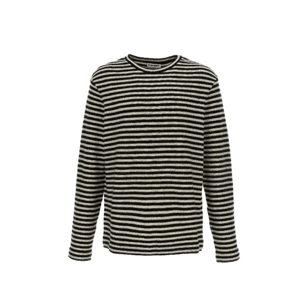 Tricou Jil Sander Striped Wool Compact Jersey T-Shirt