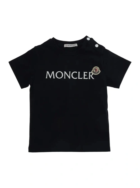 Tricou Moncler albastru din bumbac