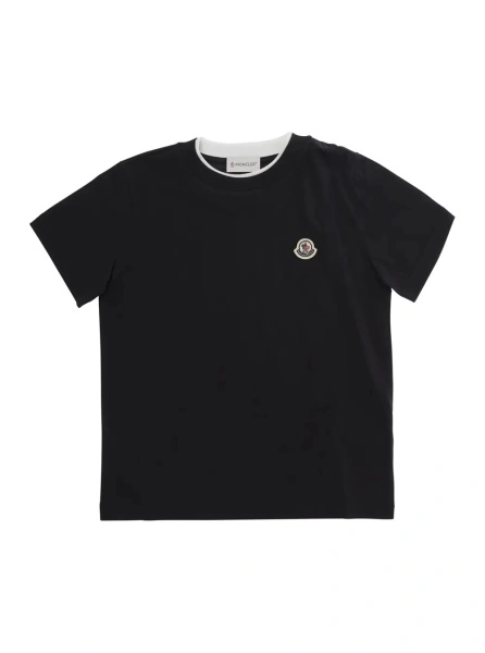Tricou Moncler negru din bumbac