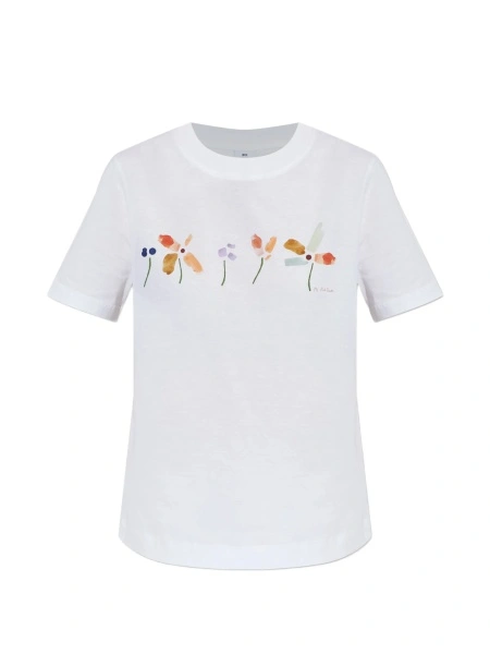 Tricou Paul Smith alb din bumbac