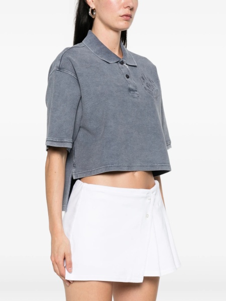 Tricou Polo Alexander Wang gri