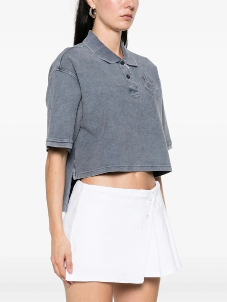 Tricou Polo Alexander Wang gri