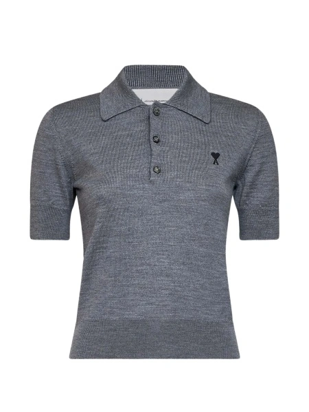 Tricou Polo AMI Paris gri