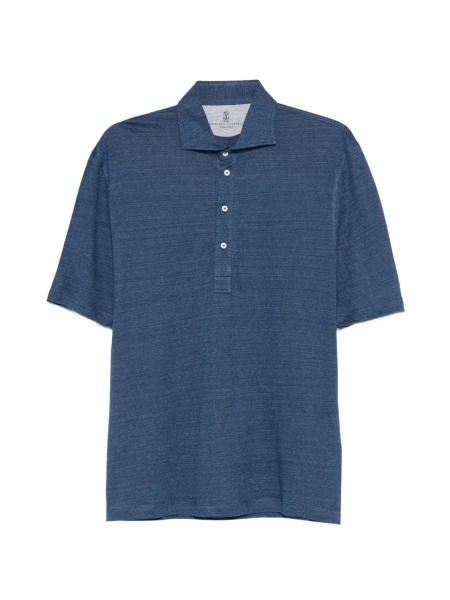 Tricou Polo Brunello Cucinelli albastru