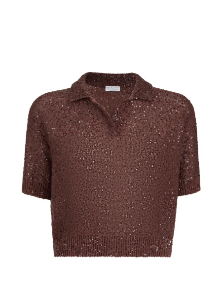 Tricou Polo Brunello Cucinelli maro