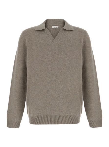 Tricou Polo Heavy Cashmere Polo Collar Gray Women