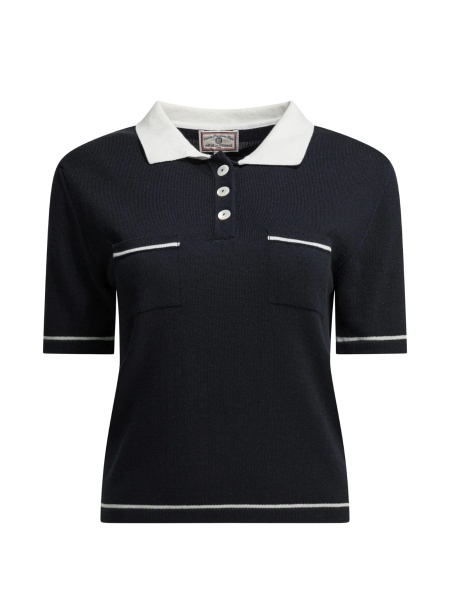 Tricou Polo INES DE LA FRESSANGE albastru